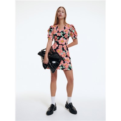 Gemustertes Minikleid