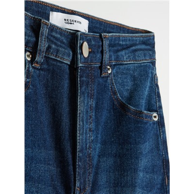Slim-Jeans mit hoher Leibhöhe