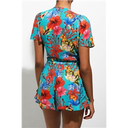 Blusa anudada corales