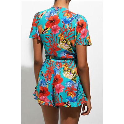 Blusa anudada corales