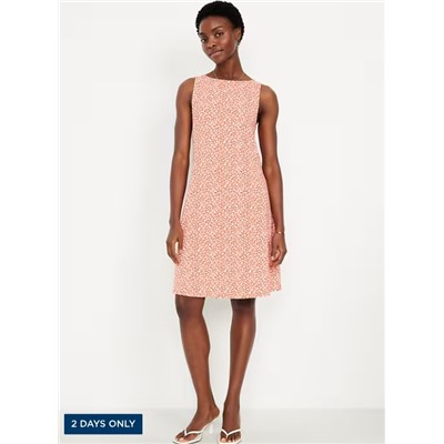 Sleeveless Mini Swing Dress