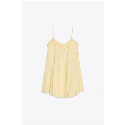 ZW COLLECTION SHORT DRESS WITH RUFFLES