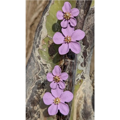 Ab.Zapatos PELLE Peque (550) Lila+Pendientes flores PA3768 Lila