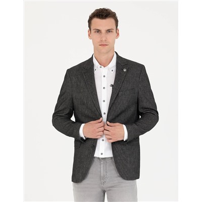 Siyah Slim Fit Ceket