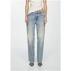 Jeans rectos tiro bajo