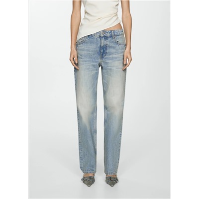 Jeans rectos tiro bajo