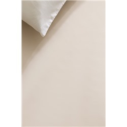 Manon King Size %100 Pamuk Ranforce Lastiksiz Çarşaf - Bej