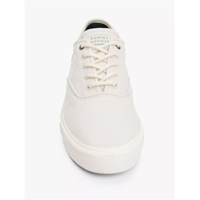Embossed Logo Canvas Sneaker