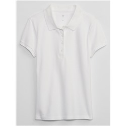 Kids Uniform Stretch Pique Polo Shirt
