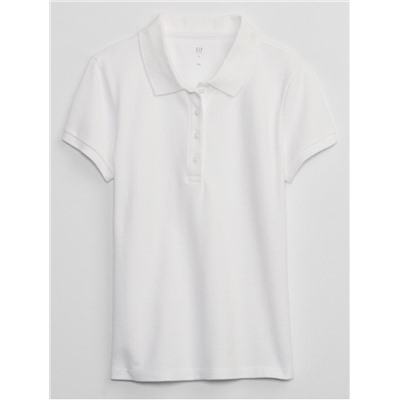 Kids Uniform Stretch Pique Polo Shirt