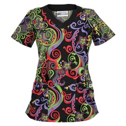 UA Imperial Garden Granite Print Scrub Top