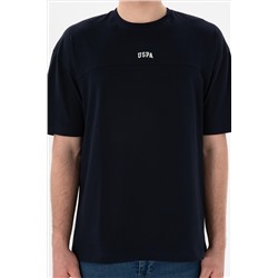 Erkek Comfort Fit Bisiklet Yaka Lacivert Tişört