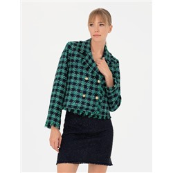 Petrol Crop Top Ceket