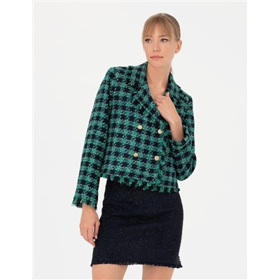Petrol Crop Top Ceket