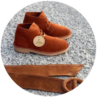 AB.Z. SAFARY RUST+Ab.Zapatos Pelle cinturon seraje (160) АКЦИЯ
