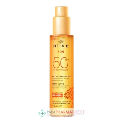 Nuxe Sun Huile Solaire Bronzante SPF50 150 ml