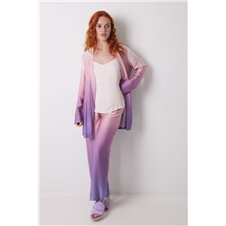 Set pijama largo satén degradado