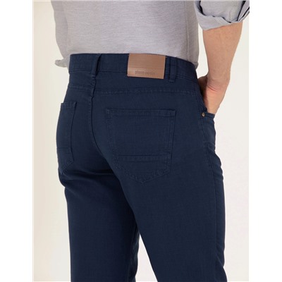 Lacivert Slim Fit Kanvas Pantolon