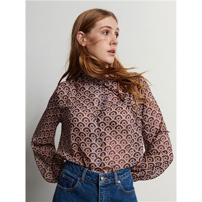 Gemusterte Bluse