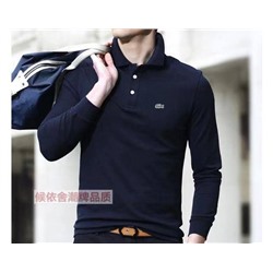 Мужское поло с длинным рукавом Lacost*e 👔