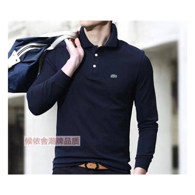 Мужское поло с длинным рукавом Lacost*e 👔