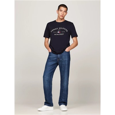 Embroidered Tommy Arch Logo T-Shirt