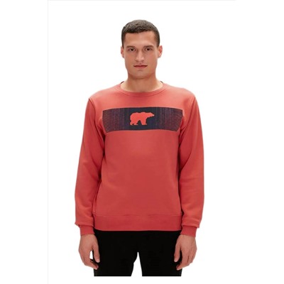 Bad Bear, 19.02.12.007 Fancy Crewneck 3Dbaski Sweat Mercan Erkek Sweatshirt