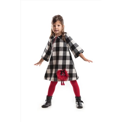 Denokids Ponpon Ekose Elbise CFF-18S1-187