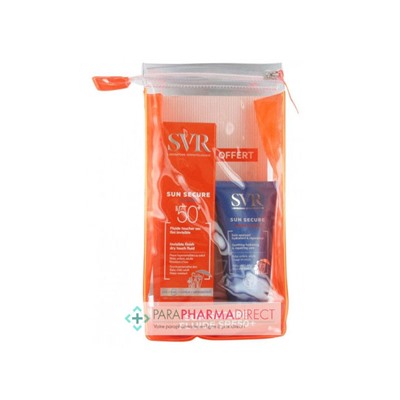 SVR Sun Secure SPF50+ Fluide Solaire Non Gras Fini Invisible 50ml + Après Soleil 50ml OFFERT