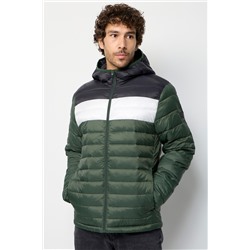 Anorak Caqui y blanco