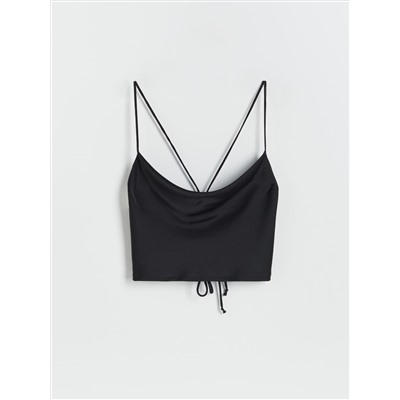 Crop Top aus Satin