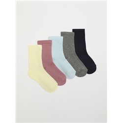 PACK OF 5 PAIRS OF LONG SOCKS
