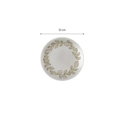 Citron Pasta Tabağı  - 21 cm - Pearl