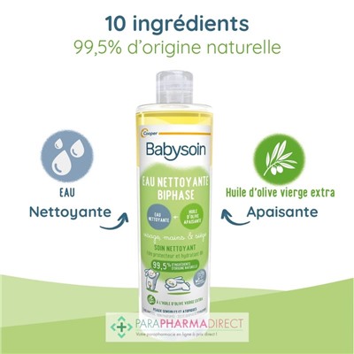 Babysoin Eau Nettoyante Biphase 400ml