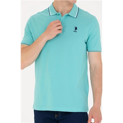 Erkek Mint Basic Polo Yaka Tişört