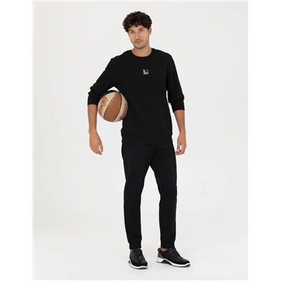 Siyah Regular Fit Sweatshirt