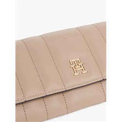 Quilted Snap-Closure Large Wallet