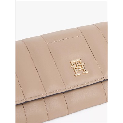 Quilted Snap-Closure Large Wallet