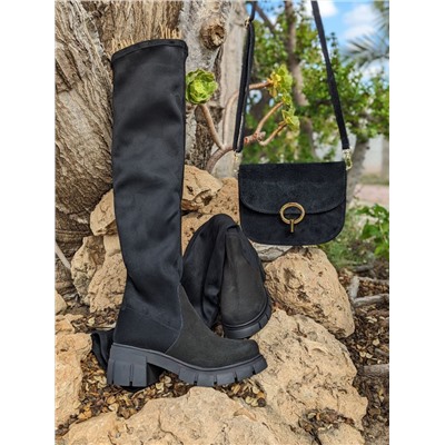 Ab.Zapatos Botas-medias 22 Negro+AB.Z PELLE Djuli ser (410)  negro АКЦИЯ
