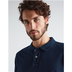 Piquet Polo, Men, Dark Blue
