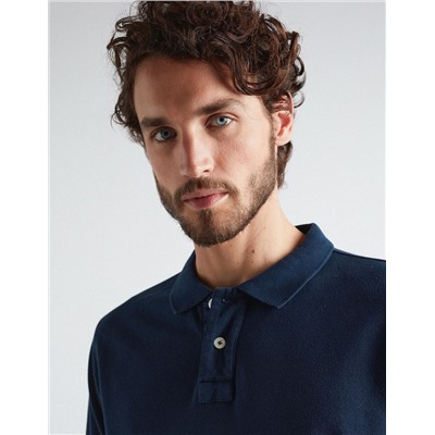 Piquet Polo, Men, Dark Blue