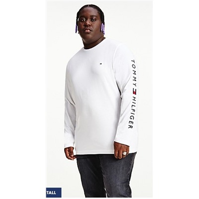 BIG AND TALL ORGANIC COTTON LOGO T-SHIRT