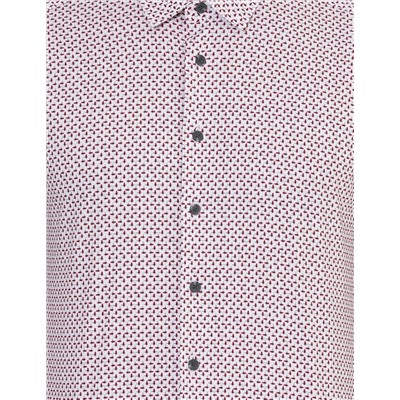 Bordo Slim Fit Uzun Kollu Gömlek