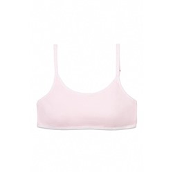 Sujetador top algodón copas extraíbles rosa