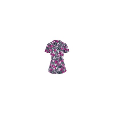 Grey's Anatomy Scrubs Ribbons Of Hope Print Top
