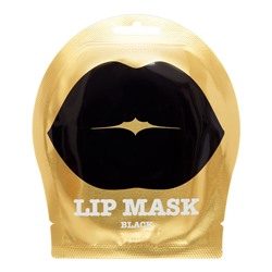 322526 KOCOSTAR BLACK LIP MASK Успокаивающая гидрогелевая маска для губ с экстрактом черники 1шт
