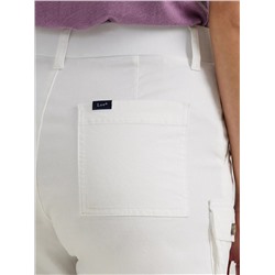 Women's Ultra Lux Comfort with Flex-to-Go Relaxed Fit Cargo Short in Bright White