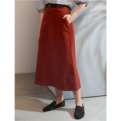 Юбка  из эластичного микро-вельвета