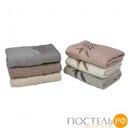Полотенеце Карвен Elit 50*90 6шт.махра с вышивкой H 7000 BASAK