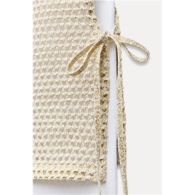 T-SHIRT WITH METALLIC THREAD VEST